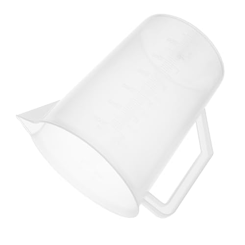 GRADENEVE Jarra Medidora de Aceite con Asa Ergonómica Capacidad Vaso Transparente con Escala Clara y para Vertido sin Derrames para Líquidos y Aceites Talleres y Cocina