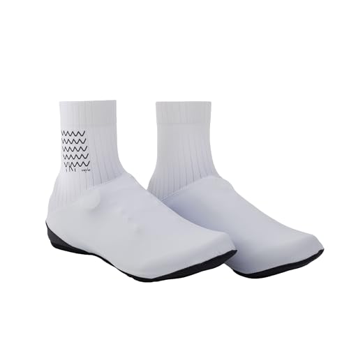 YKYWBIKE Cycling Shoe Covers - Waterproof Bike Shoe Covers Bicycle Shoes Covers Bicycle Overshoes for Mountain Road Bike Shoes White