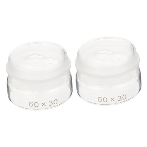 Mikikit - Mikikit 2 pièces Bouteilles de Pesée Verre pour Laboratoire Flacons de Robustes avec Couvercle pour Expériences Scientifiques