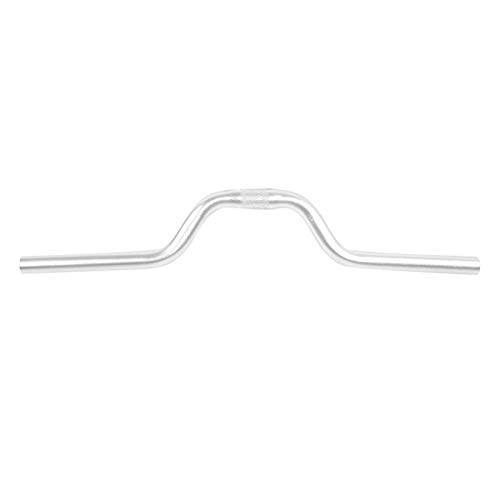 25,4mm x 520mm Fahrradlenker Rennrad Lenkerbar Fixed Gear Lenker Silber Extra Lange Lenkerstange Fahrradzubehör