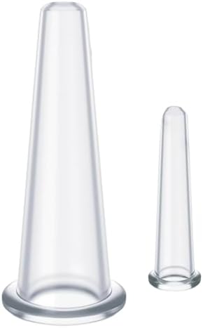 2Pcs Transparent Massage Cupping Set Silicone Mini Facial Cups Face Massager Helper Skin Care Massaging Cup.Kit For Anti Cellulite, Anti Wrinkle and Instantly Ageless Skin | For Eyes, Face and Body image 3