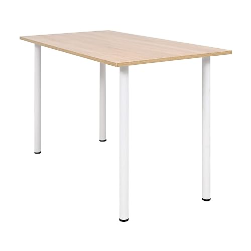 Table à manger gain de place chêne et blanc 120x60 pour studio - 2