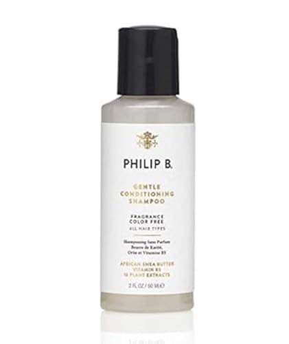 Philip B Gentle Conditioning Shampoo | Lightweight Moisture, Protecting Color and Leaving Hair Soft and Shiny, 2 oz.