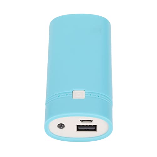 01 02 015 USB Power Bank, Portable ABS Fashionable Lightweight 2x18650 DIY Power Bank Box for MP4(Blue)