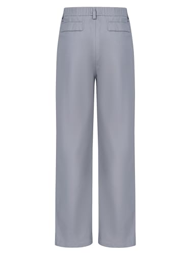 Kids Boys Sheer Color Pants Loose Elastic Casual Long Pants School Uniform Outgoing Sport Wear2