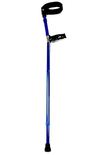 Składane kule łokciowe, regulowana wysokość, teleskopowe podparcie przedramienia, ergonomiczny mankiet, lekkie aluminium, zawiera 1 kulę