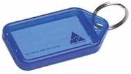 Kevron 56x30mm Blue Key Tags with Labels Pack of 100 in Display Box for ...