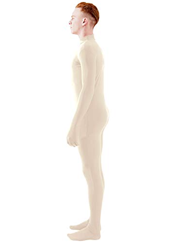 Image of Ensnovo Mens Mock Neck Full Body Unitard Spandex Zentai Suits Costumes