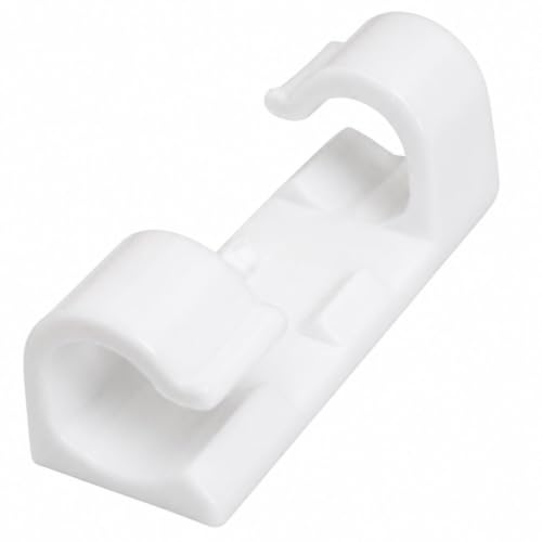Organizador de Fios Adesivo Kit 20 Unidades Clipes para Cabos Mesa e Parede