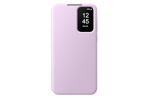 Samsung Smart View Wallet Smartphone Case EF-ZA556 fĂĽr das Galaxy A55 5G, HandyhĂĽlle, Kartenfach, Sichtfenster, Lavender