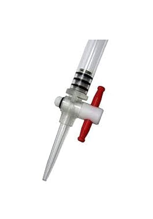 AANIJLAB® Burette Acrylic Graduated with PTFE Stopcock, 50 ml, 0.10 ml Graduation Pack of 1 Chemistry Lab Titration Equipment for School, College & Research Labs - Image 2 thumbnail