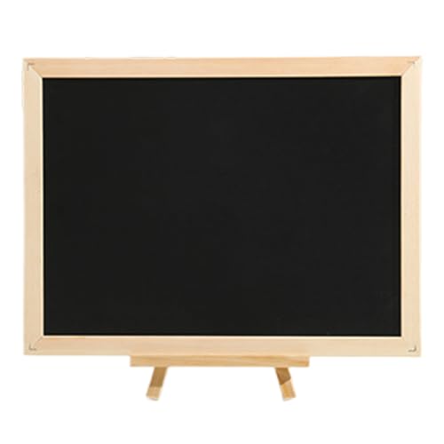 Placa magnética de doble cara con marco de madera, diseño de mesa independiente, campo de mensaje intercambiable, para restaurante, cafetería, boda, eventos, menús promocionales