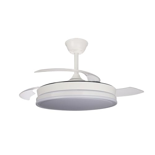 wonderlamp - Ventilador LED aspas plegables Surpino Blanco 45W con Memoria de encendido y Mando a distancia CCT Regulable - imagen 9