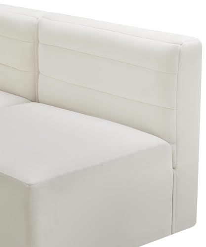 Sillón Modular Terciopelo Crema Sin Brazos miniatura 7