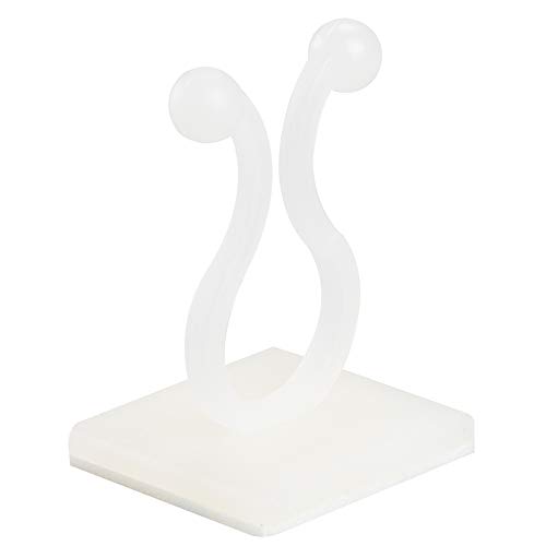 Alanfox 120 Pcs Plant Climbing Wall Fixture Clips, Plant Fixer Self-Adhesive Hook, Vine Plant Climbing Wall Fixer, Invisible Wall Vines Fixture Wall Sticky Hook, Vine Traction Invisible Wall Holder