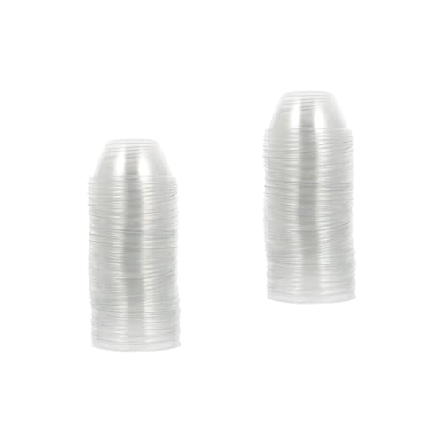 ROMISBABA 200個 苗断熱カバー 透明植物育成カバー 苗ポットドーム 植物水耕カバー クローシュ 植物保護カバー 植物カバー 庭の成長ドーム 鉢植え プラスチック Transparent