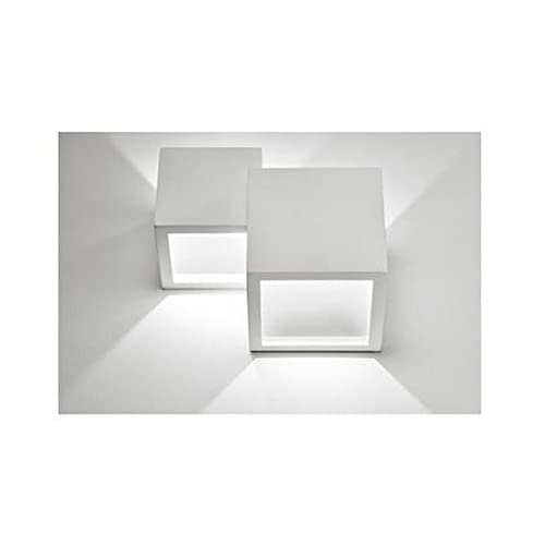 Vetrineinrete® Applique in gesso ultra moderno due...