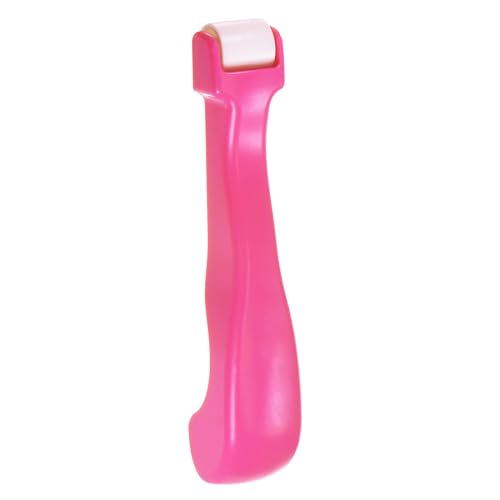 QUARKZMAN Piquage Couture Rouleau 16mm Plastique Presse & Rouleau Papier Peint Pression Rouleau Outil avec Confortable Poignée pour Piquage Couture Papier Peint Maison Décoration, Rose