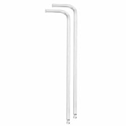 HARFINGTON 2pcs Ball End Hex Key Wrench 2.5mm CR-V Steel L-Shape Hexagon Metric Wrenches Repairing Tool for Home DIY Bike Motorcycle Repair