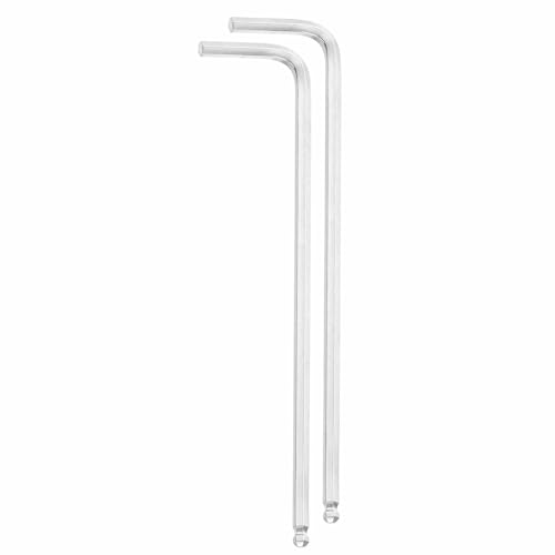 HARFINGTON 2pcs Ball End Hex Key Wrench 2.5mm CR-V Steel L-Shape Hexagon Metric Wrenches Repairing Tool for Home DIY Bike Motorcycle Repair