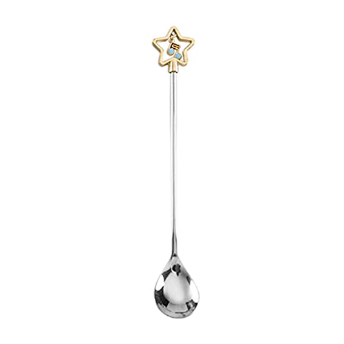 Stainless Steel Tableware For Creative Coffee Spoon Sugar Spoons Tea Spoon Stirring Spoons Star Flower/Fishtail S