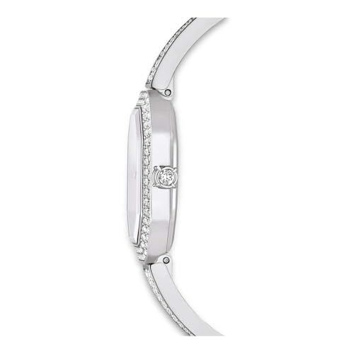 Miniatura 6 de Swarovski Reloj Dextera Bangle, Fabricado En Suiza, Brazalete De Metal, Tono Plateado, Acero Inoxidable