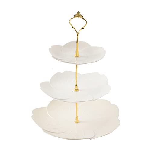 3 Tier Cupcake Stand, Plastic Dessert Stands, Cup Cake Stand Tower with Tiered Serving Tray, Dessert Tower Tray for Party Wedding Home Decor(#3)