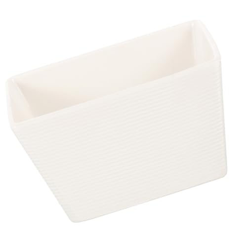 TOKIDNY Azucarero de Porcelana Cuadrado Pequeño Dosificador de Azúcar para Café y Condimentos Contenedor Resistente y Fácil de Limpiar para Hogar y Restaurante