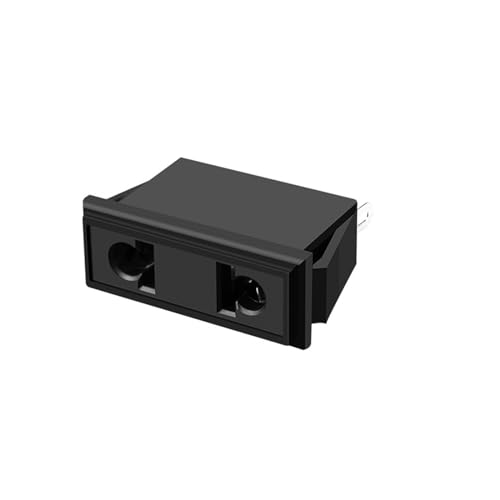 Toma de corriente hembra de dos orificios HKM3DB-F para cableado de gabinete 10A