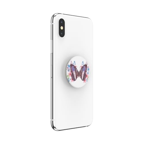 Image of PopSockets Adhesive Phone Grip, Holder, Phone Stand, Butterfly - So Fly