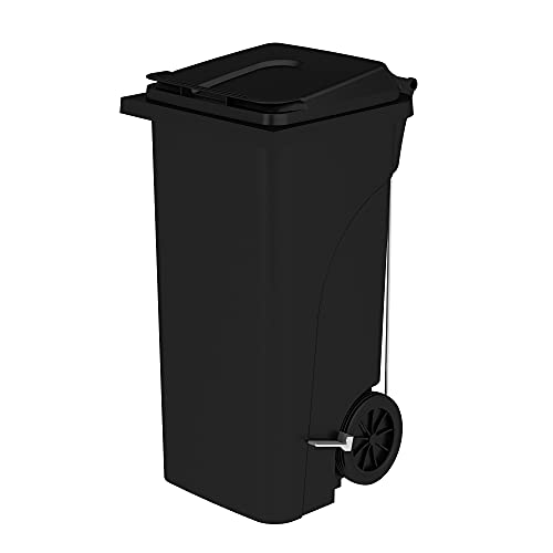 Contenedor de basura de 32 galones de plástico para residuos industriales y domésticos