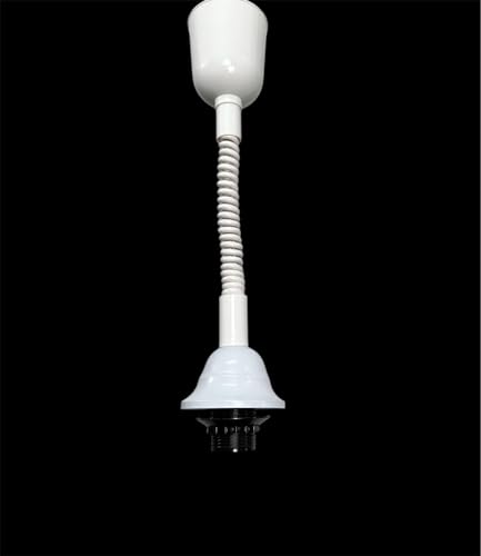 Pendolo per lampadario con saliscendi cavo a spirale con attacco E27, bianco, ricambio lampadario, accessori lampadari per sala da pranzo, cucina.