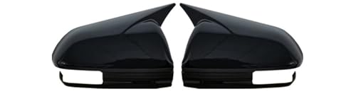 Coque de rétroviseur de voiture Mitsubishi Grandis 2012-2015 noir brillant