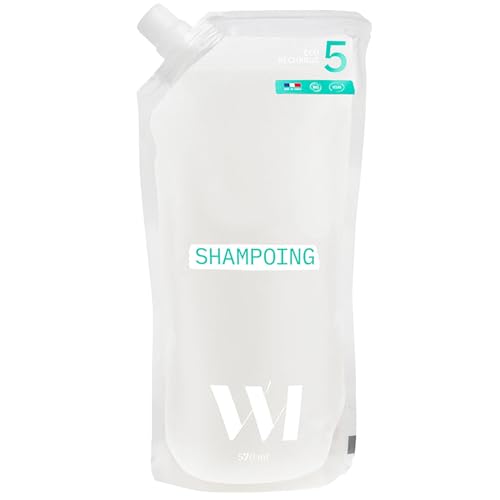 WHAT MATTERS | Shampoing Naturel Eco-Recharge 570ml - Brillant et Souplesse avec Aloe Vera, Certifié Bio et Économique