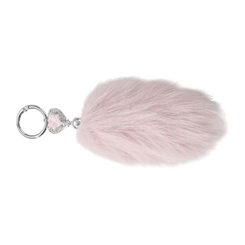 Porte-clés en fausse fourrure animal de 12 cm, l'accessoire de votre téléphone