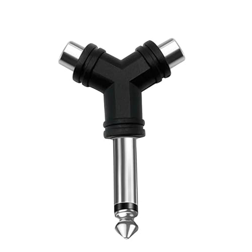 Connecteur mâle mono 6,5 mm vers double RCA pour configurer votre studio de musique à la maison