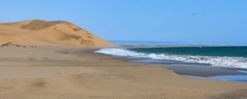 Tableau acrylique adrium 100x40 cm paysage de dunes du désert de Namib