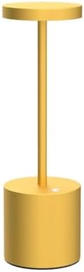 TBBGA LED Cordless Table Lamps Set of 2,5000 mAh Rechargeable Table lamp,Portable 3 Color Stepless Dimmable Metal Outdoor Table Lamp,Table Light for Party/Restaurant/Cafe/Patio.(Gold)