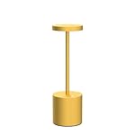 LED Cordless Table Lamps Set of 2,5000 mAh Rechargeable Table lamp,3 Color Stepless Dimming Portable Outdoor Table Lamp,Table Light for Party/Restaurant/Cafe/Patio.(Gold) - Image 4