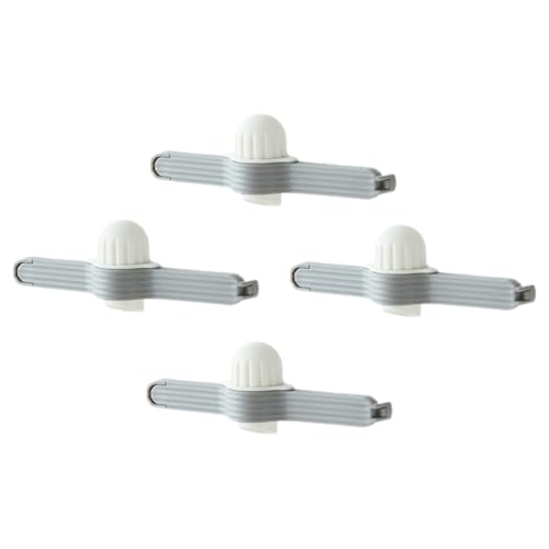 VINTORKY 4 Clips Para Sellar Alimentos Clips Para Bolsas De Almacenamiento De Alimentos Clips Para Bolsas De Papas Fritas Clips Marrones Para Bolsas De Alimentos De Cocina Clips