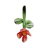 Photo Gallery pawwjoy mini fiore in vetro statuetta floreale artificiale ramo di fiori decorazione casa ornamento desktop piccolo regalo 6,9 cm - rosso Photo Gallery pawwjoy mini fiore in vetro statuetta floreale artificiale ramo di fiori decorazione casa ornamento desktop piccolo regalo 6,9 cm - rosso