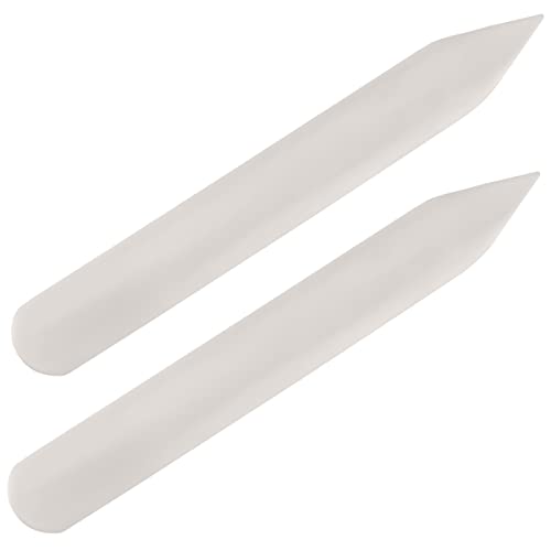 Real Bone Folder 2Pcs Paper Creaser Bookbinding Tool Scoring Kit For Letter Opener Paper Crafting Card Making Scrapbooking Origami Projects And Leather Crafts (B) #TOP15