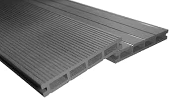 Endorphin® WPC Terrassendielen Komplettset 2-50m² Hellgrau - Mit Unterkonstruktion & Clips – WPC Dielen Wetterfest Und Pflegeleicht – Hohlkammerdiele Rutschfest – Dielenlänge 220cm (12qm)