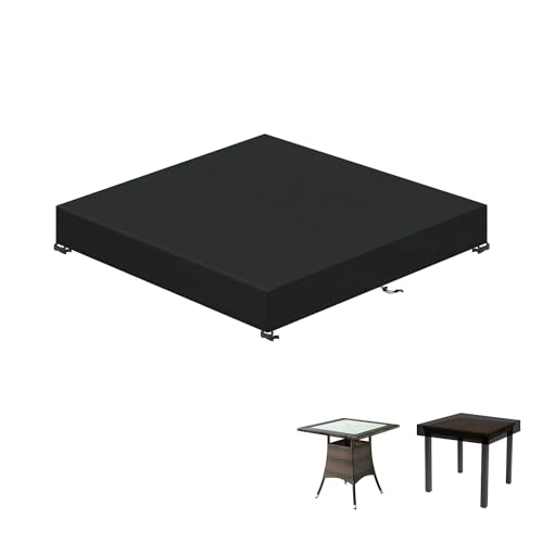 LAMUNI Funda Mesa Jardín 90x90x15cm Funda Protectora Mesa Exterio...