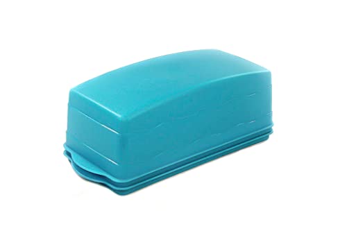 Tupperware Junge Welle Kastenkuchenbehälter dunkeltürkis Kuchenform 34461