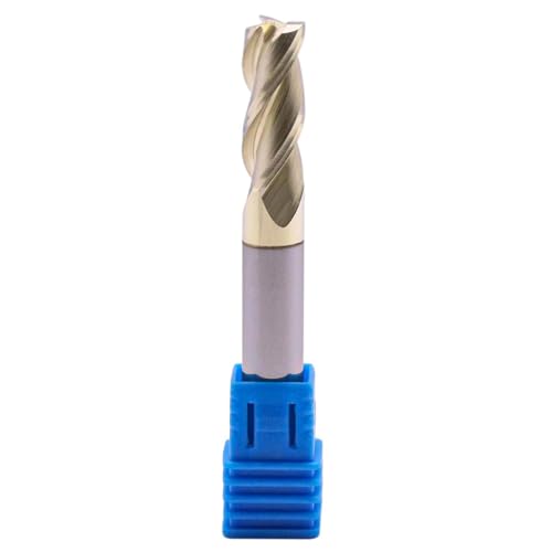 Image of BestParts 5 /16 inch 3 Flute Solid Carbide End Mill for Aluminum - ZrN Coated | 37 Degree Helix, 5 /16 inch Cutting Diameter, 5 /16 inch Shank Diameter, 13 /16 inch Length of Cut, 2-1 /2 inch Overall Length, Square End