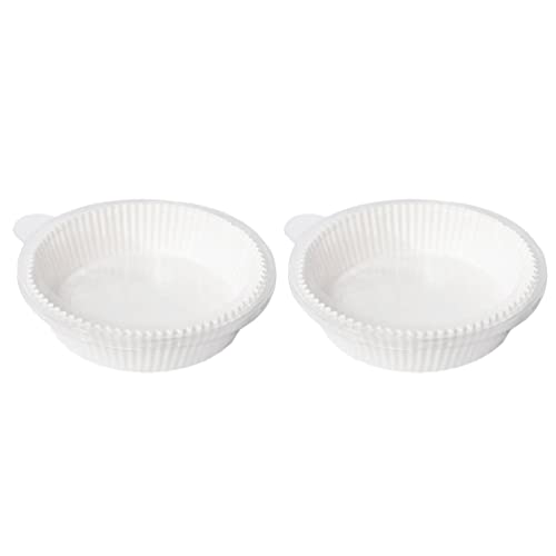 cabilock 100 Unids Freidora de Aire Disponible Liner Liner Antaño Aire Fryer Liners Hornear Papel Pañal de Papel Papel Redondo Cocinar Papel para Freidora de Aire para Asar Microondas