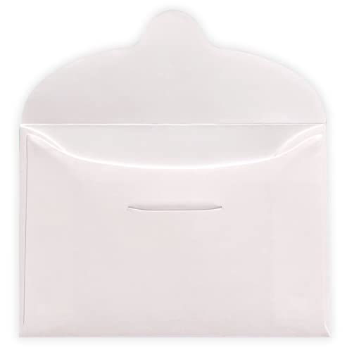 ペーパーエントランス 名刺封筒 ミニ 洋封筒 白 100×68mm 100枚 メッセージカード 便箋 55117