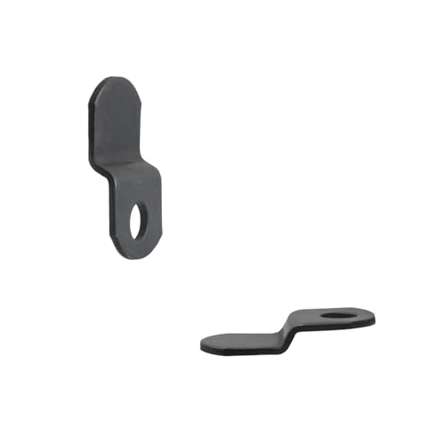 Image of 40pcs 1 /8 inch Depth Flat Offset Canvas Clips Black Metal Photo Frame Clips with Screws Z Shape Mirror Clamps Heavy Duty Offset Mirror Clips for Picture Framing