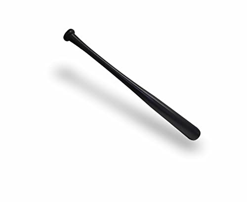 Taco estilo Baseball (beisebol) Madeira Maciça para brincar de Bets, Bastão com 65cm Preto
